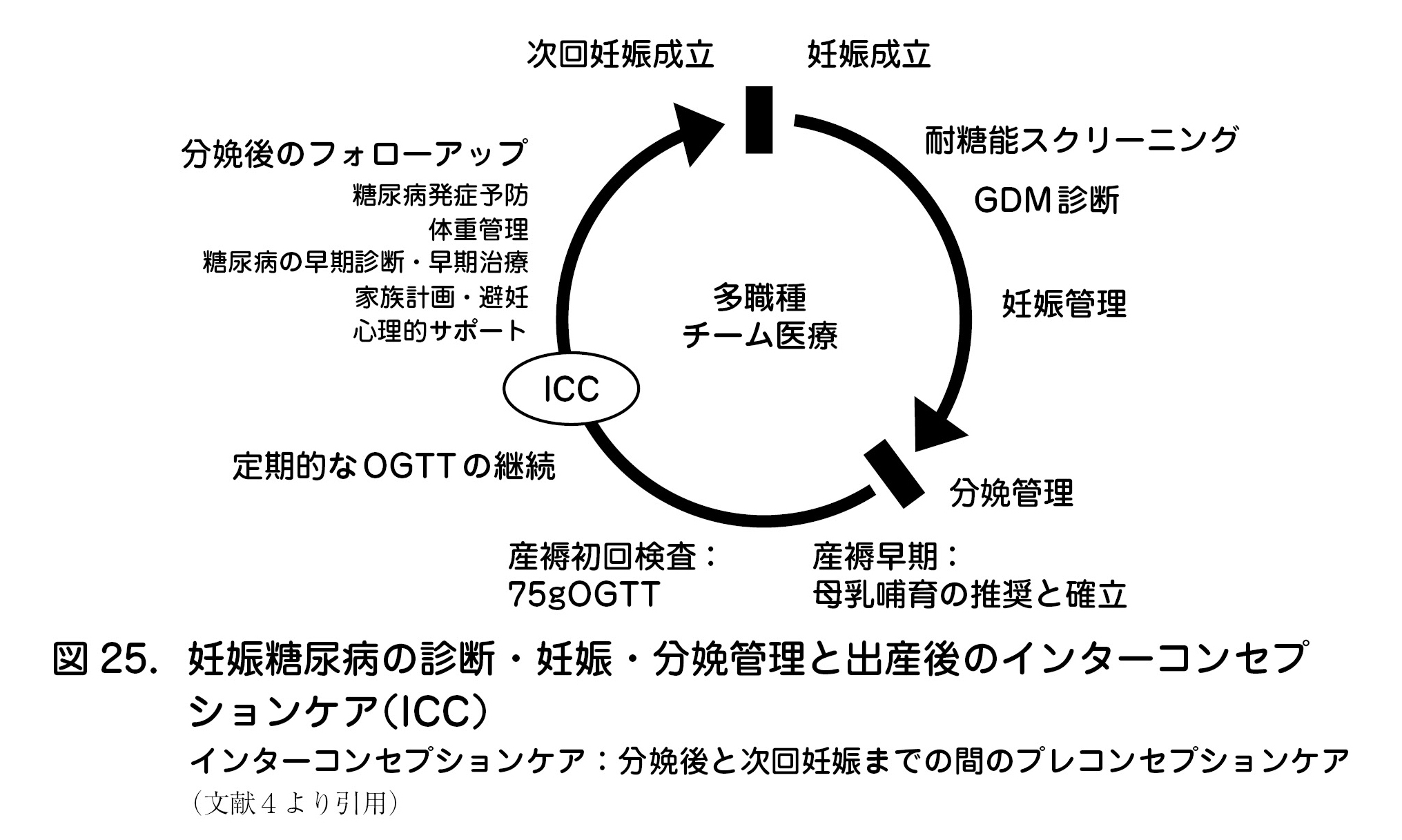 妊娠糖尿病の診断・妊娠・分娩管理と出産後のインターコンセプションケア（ICC）